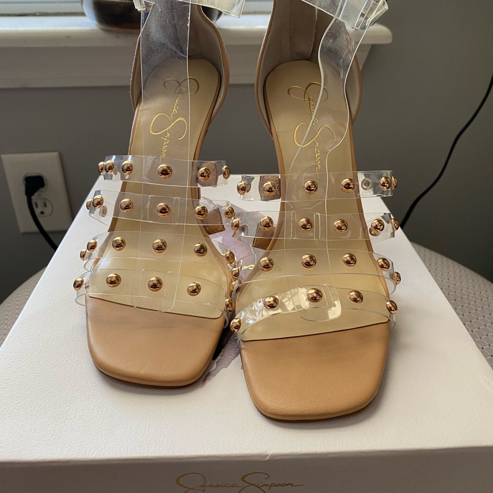 Jessica Simpson Tan Studded Women's Shoes
